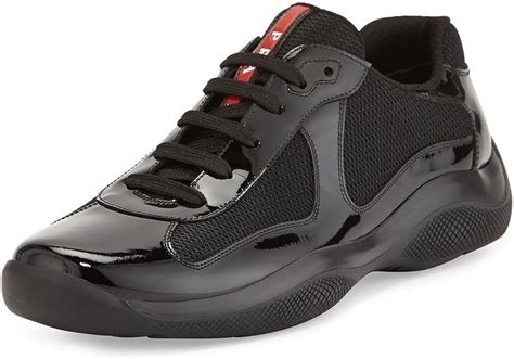 prada sneakers heren zwart|prada sneakers for men outlet.